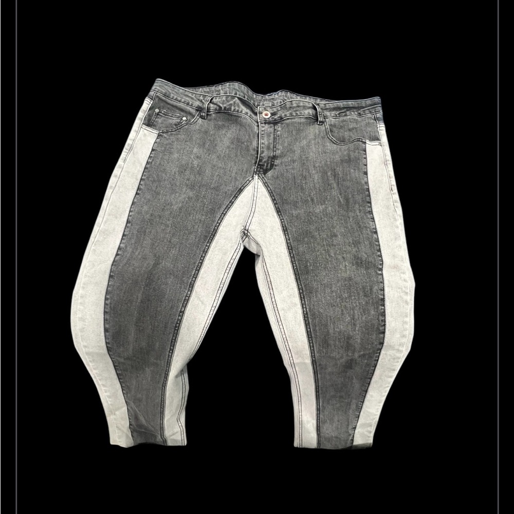 Two-Tone Gray Jeans